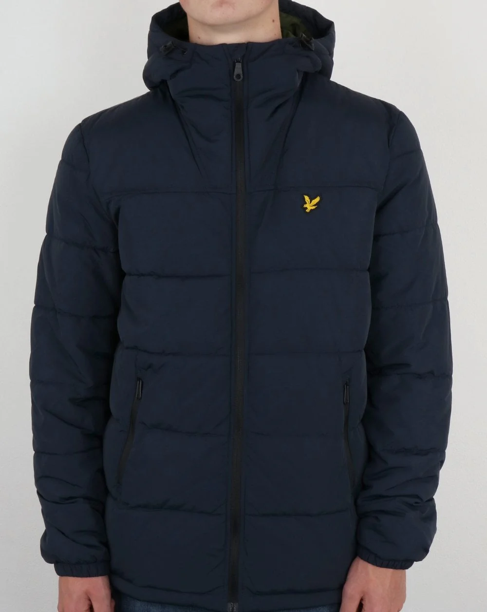 Lyle And Scott Wadded Jacket Dark Navy - Image 4