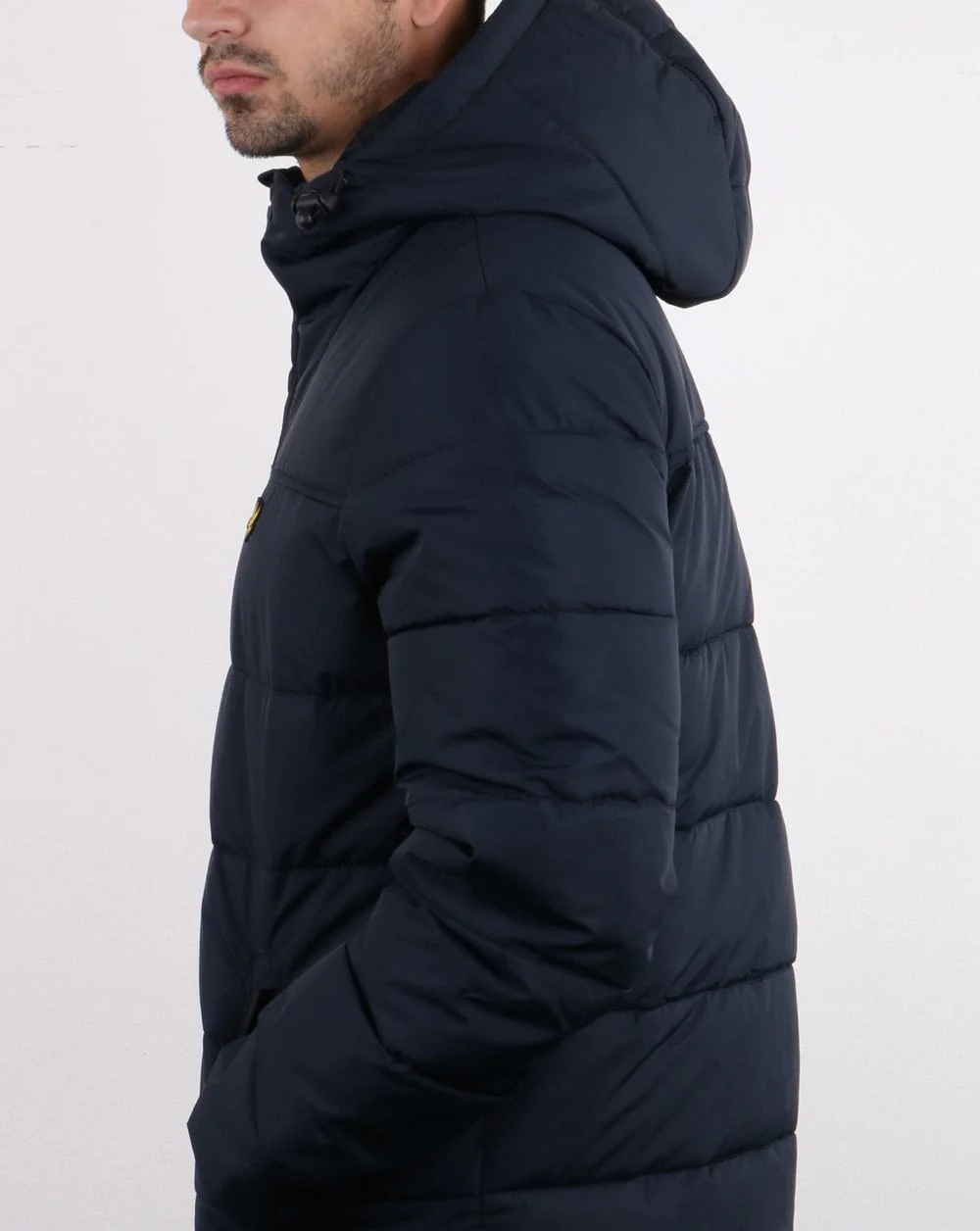 Lyle And Scott Wadded Jacket Navy - Image 3