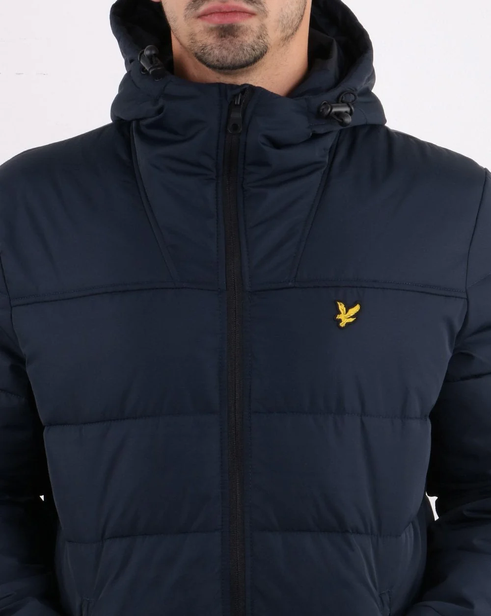 Lyle And Scott Wadded Jacket Navy - Image 4