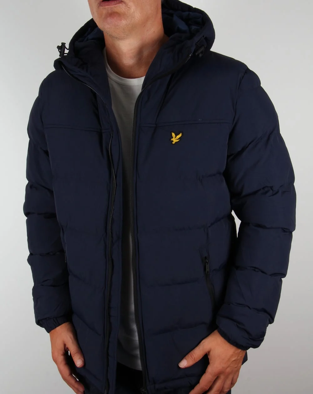 Lyle And Scott Wadded Jacket Navy - Image 4