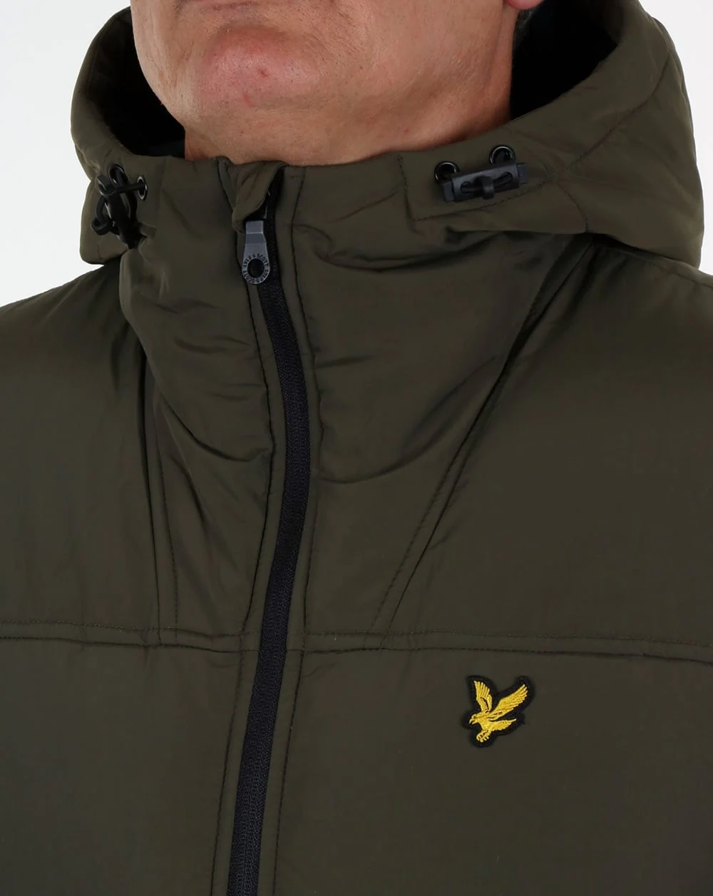 Lyle And Scott Wadded Jacket Olive - Image 2