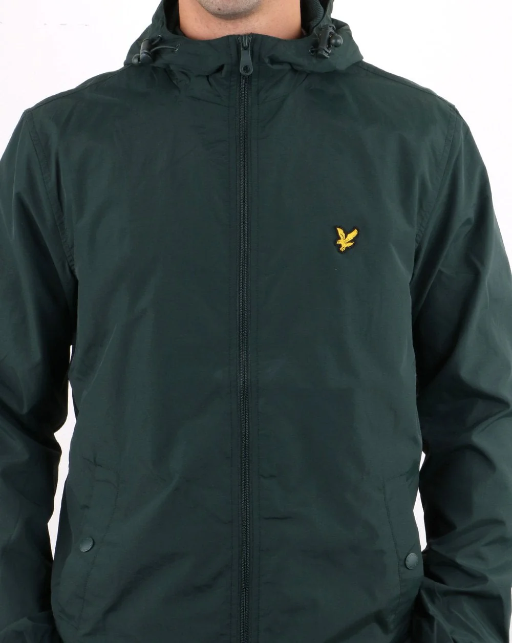 Lyle And Scott Zip Through Hooded Jacket Jade - Image 2