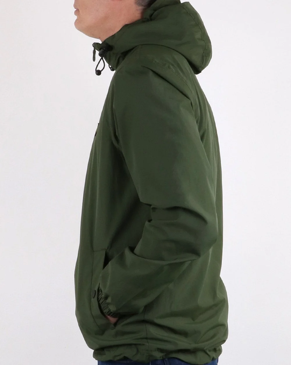 Lyle And Scott Zip Through Hooded Jacket Woodland Green - Image 3
