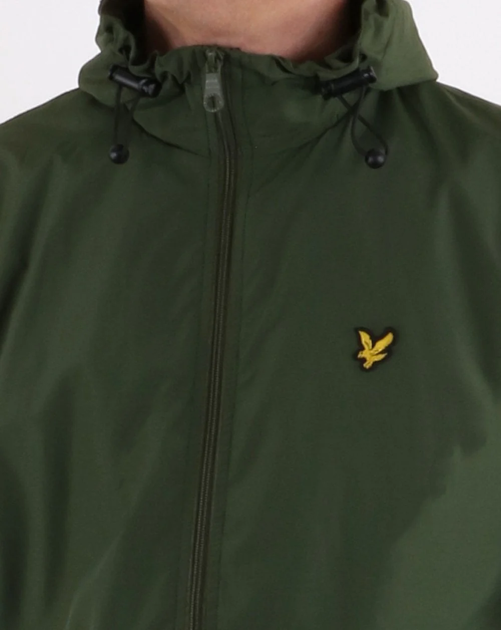Lyle And Scott Zip Through Hooded Jacket Woodland Green - Image 4