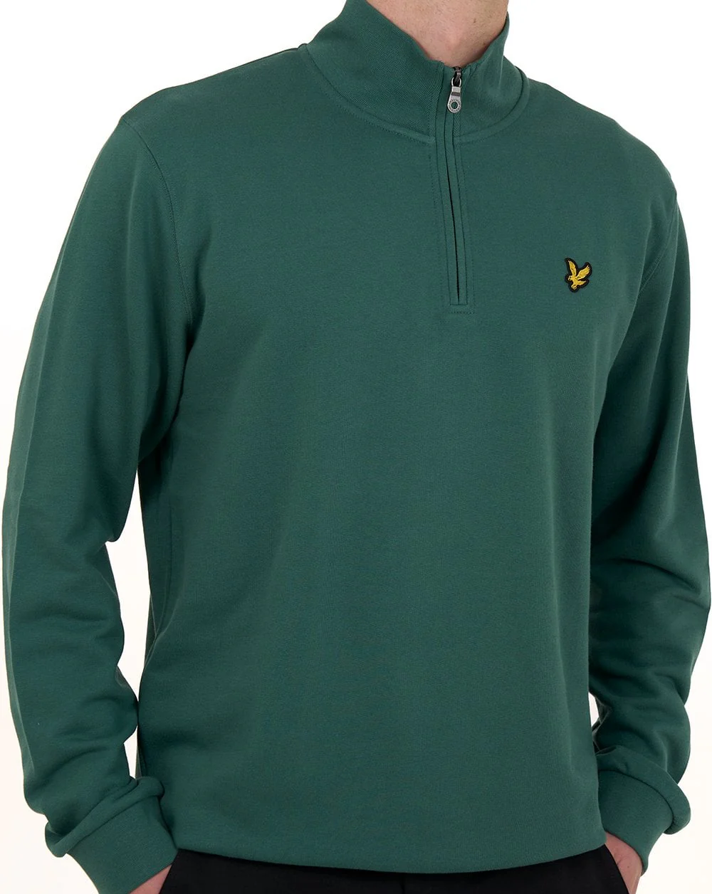 Lyle & Scott 1/4 Zip Sweatshirt Everglade - Image 4