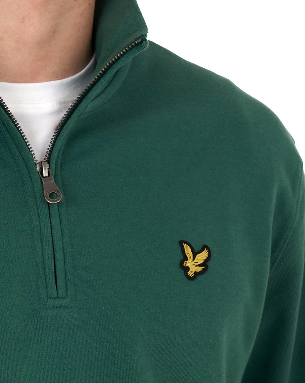 Lyle & Scott 1/4 Zip Sweatshirt Everglade - Image 6