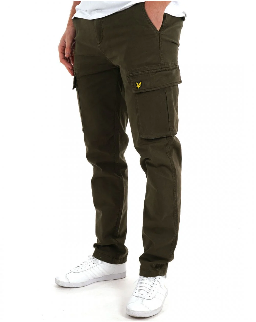 Lyle & Scott Cargo Pants Military Green - Image 2