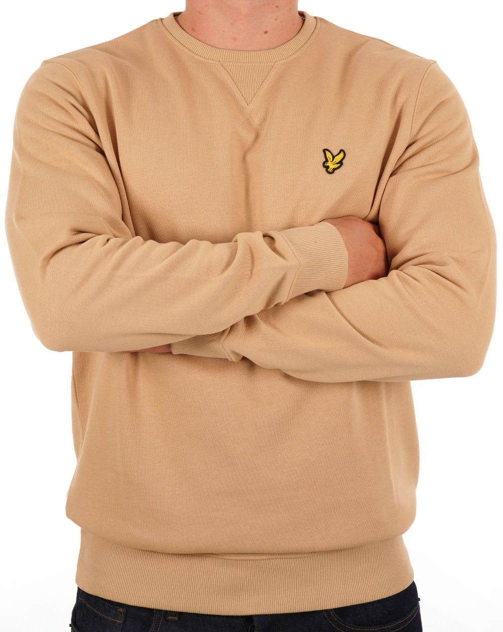 Lyle & Scott Crew Neck Sweatshirt Biscuit - Image 3