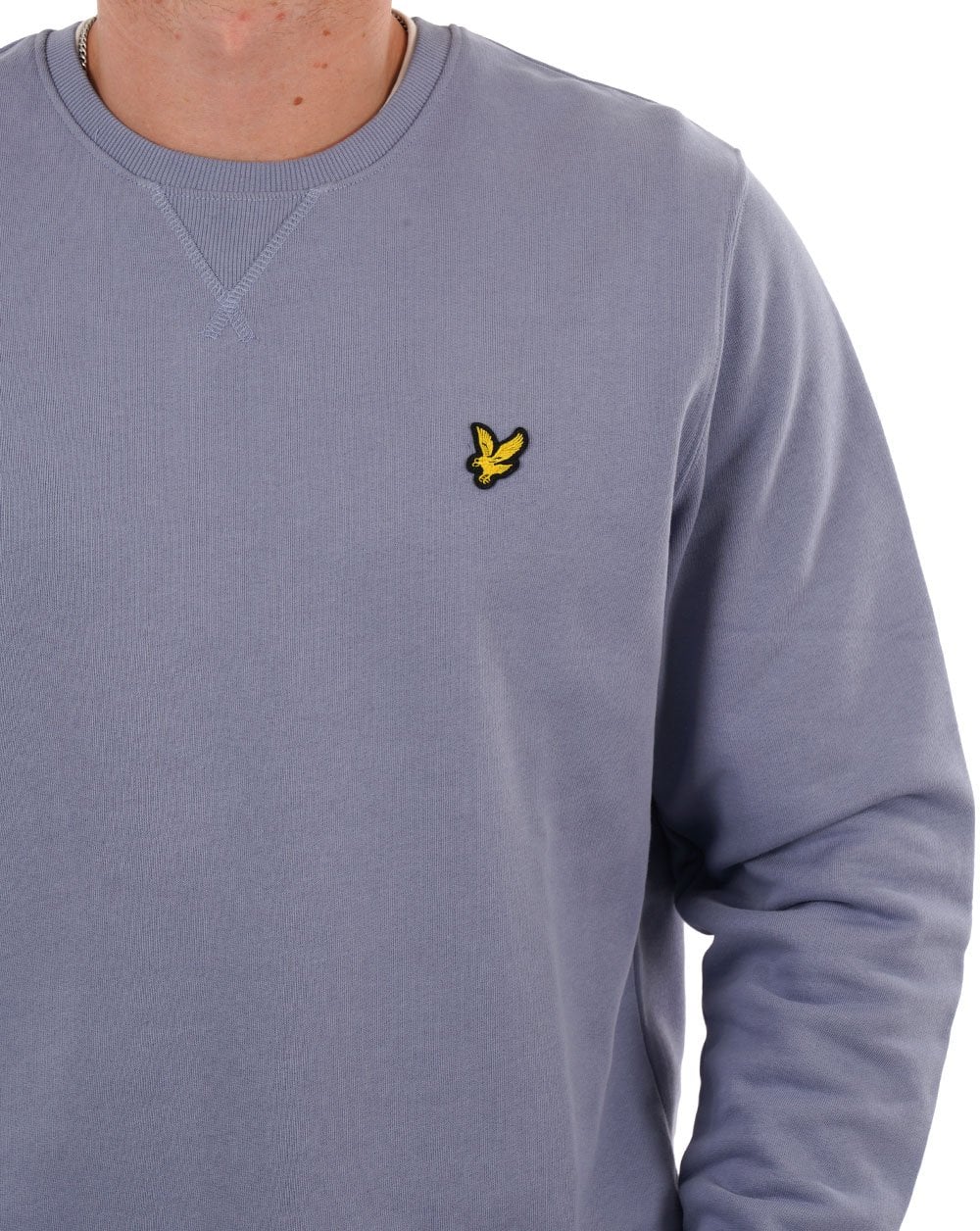 Lyle & Scott Crew Neck Sweatshirt Crafted Blue - Image 2