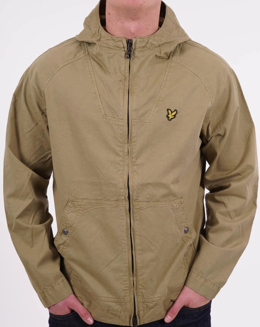 Lyle & Scott Garment Dyed Jacket Green - Image 2