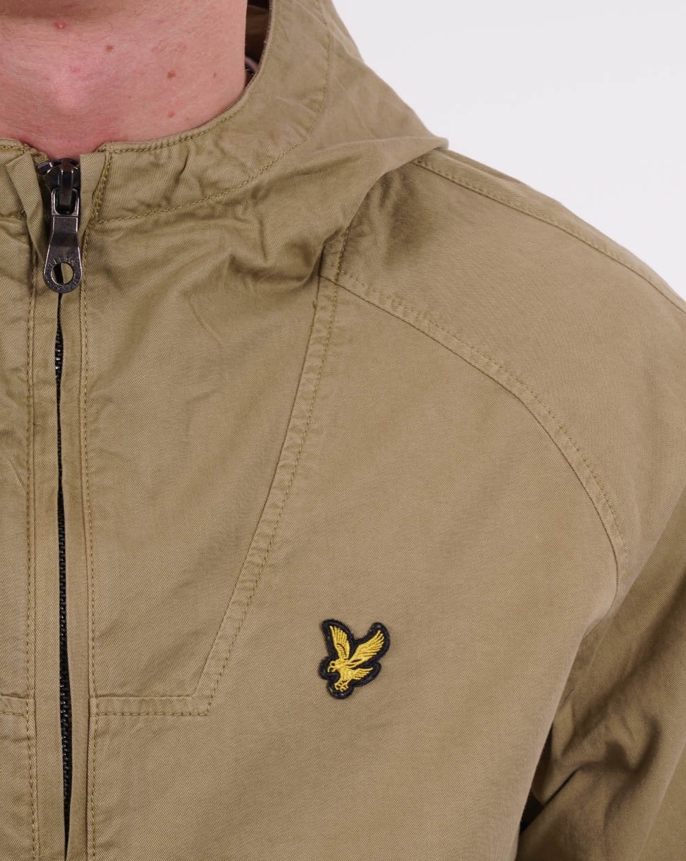 Lyle & Scott Garment Dyed Jacket Green - Image 3