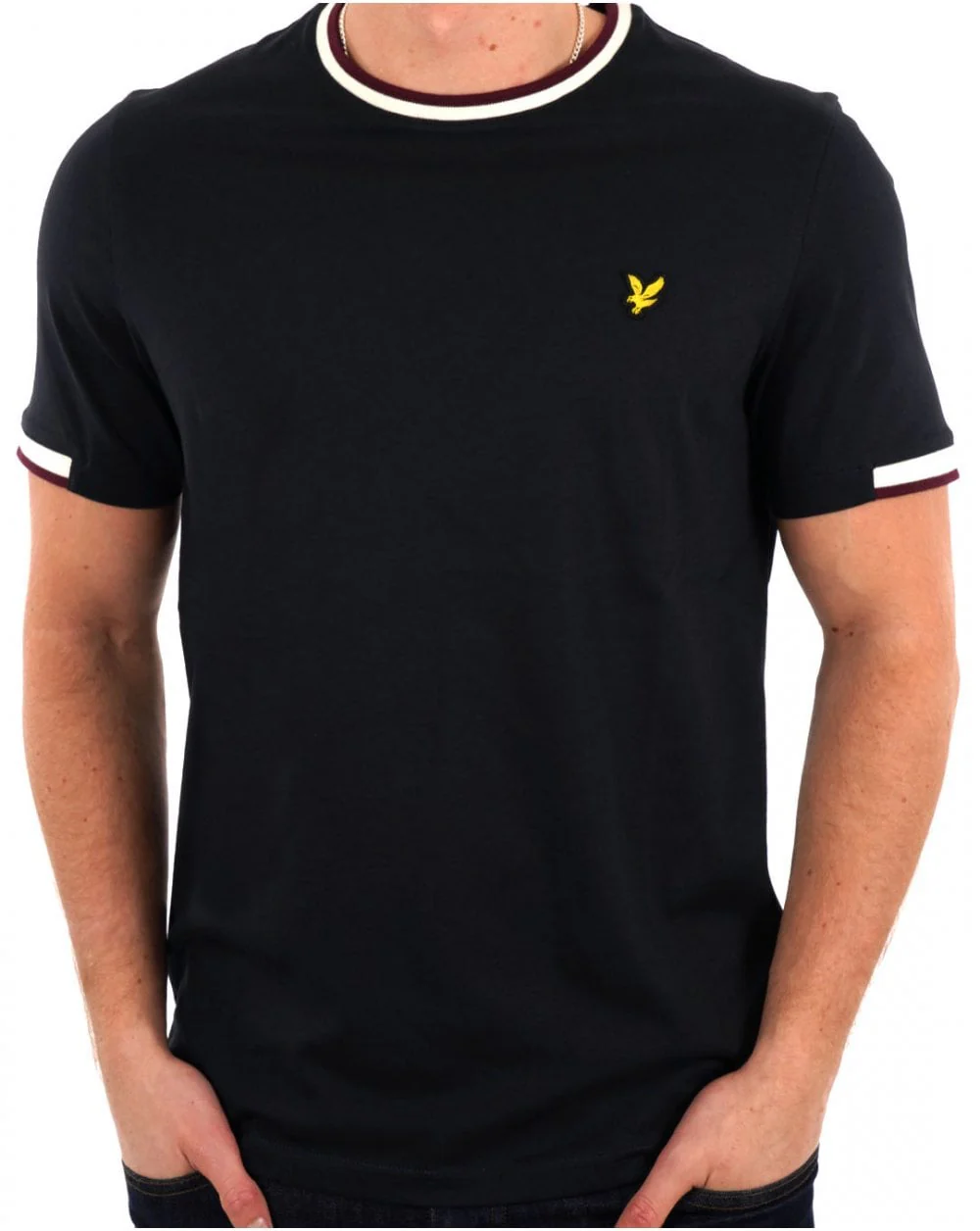 Lyle & Scott Half Tipped T Shirt Dark Navy