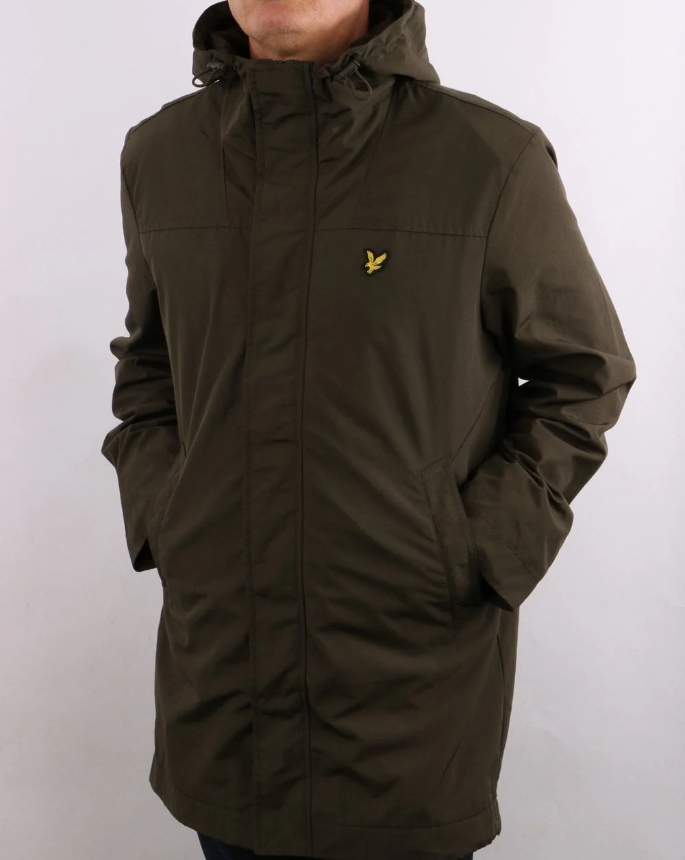 Lyle & Scott Hooded Parka Olive - Image 3