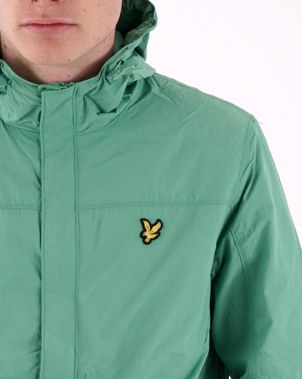 Lyle & Scott Hooded Pocket Jacket Jade Green - Image 2