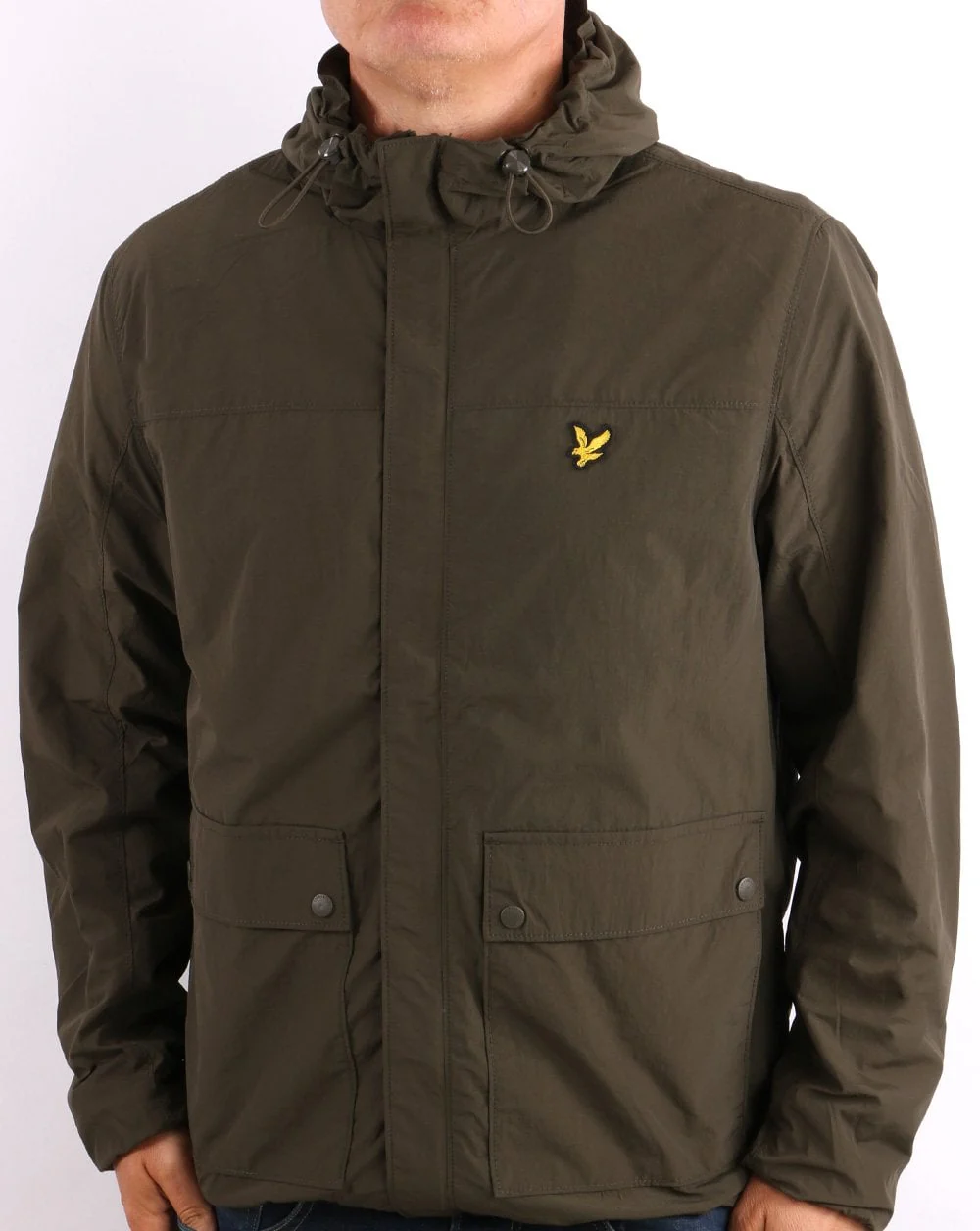 Lyle & Scott Hooded Pocket Jacket Olive