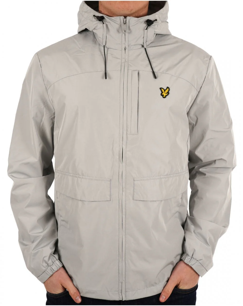 Lyle & Scott Lightweight Hooded Jacket Grey Mirage