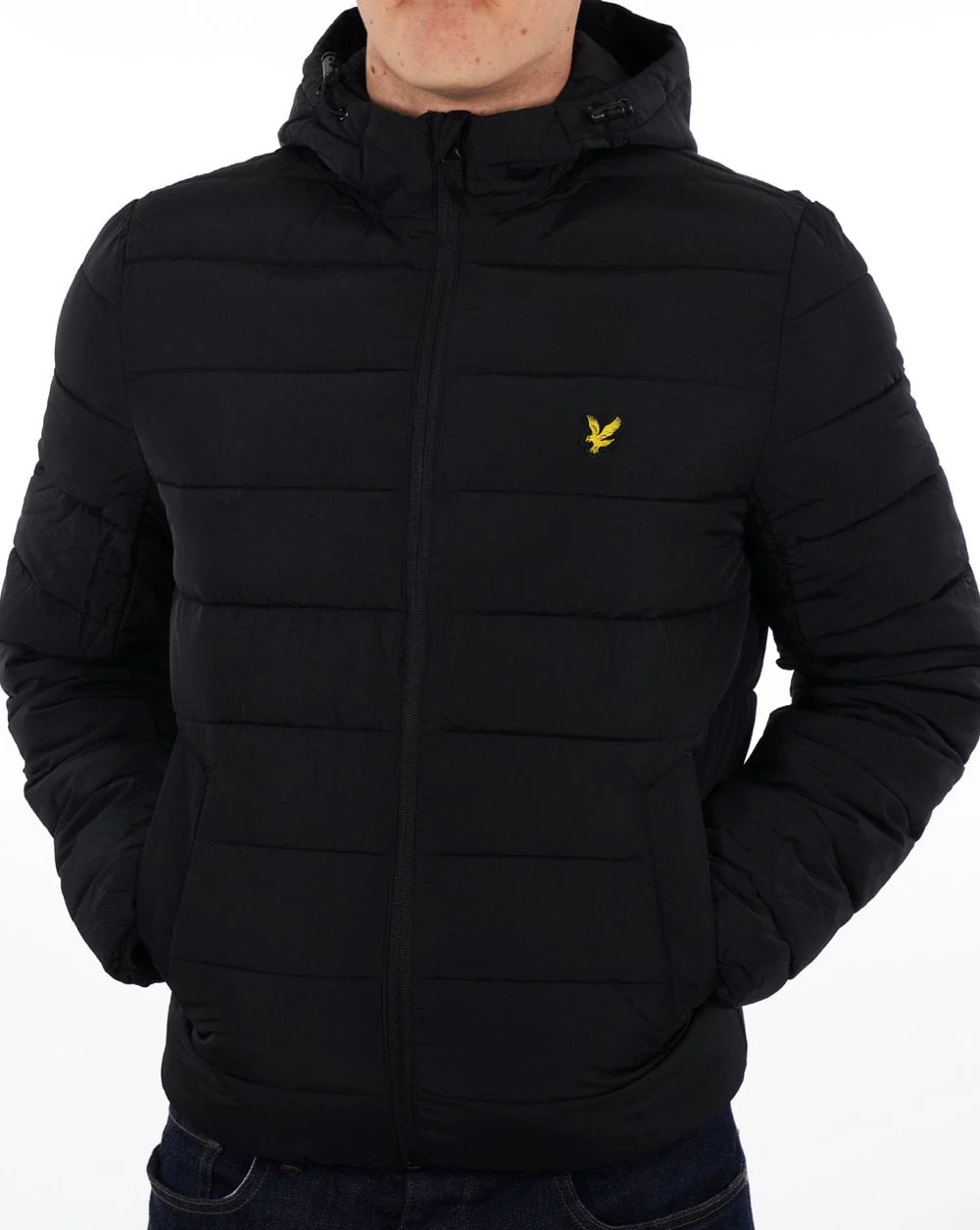 Lyle & Scott Lightweight Puffer Jacket Black - Image 3