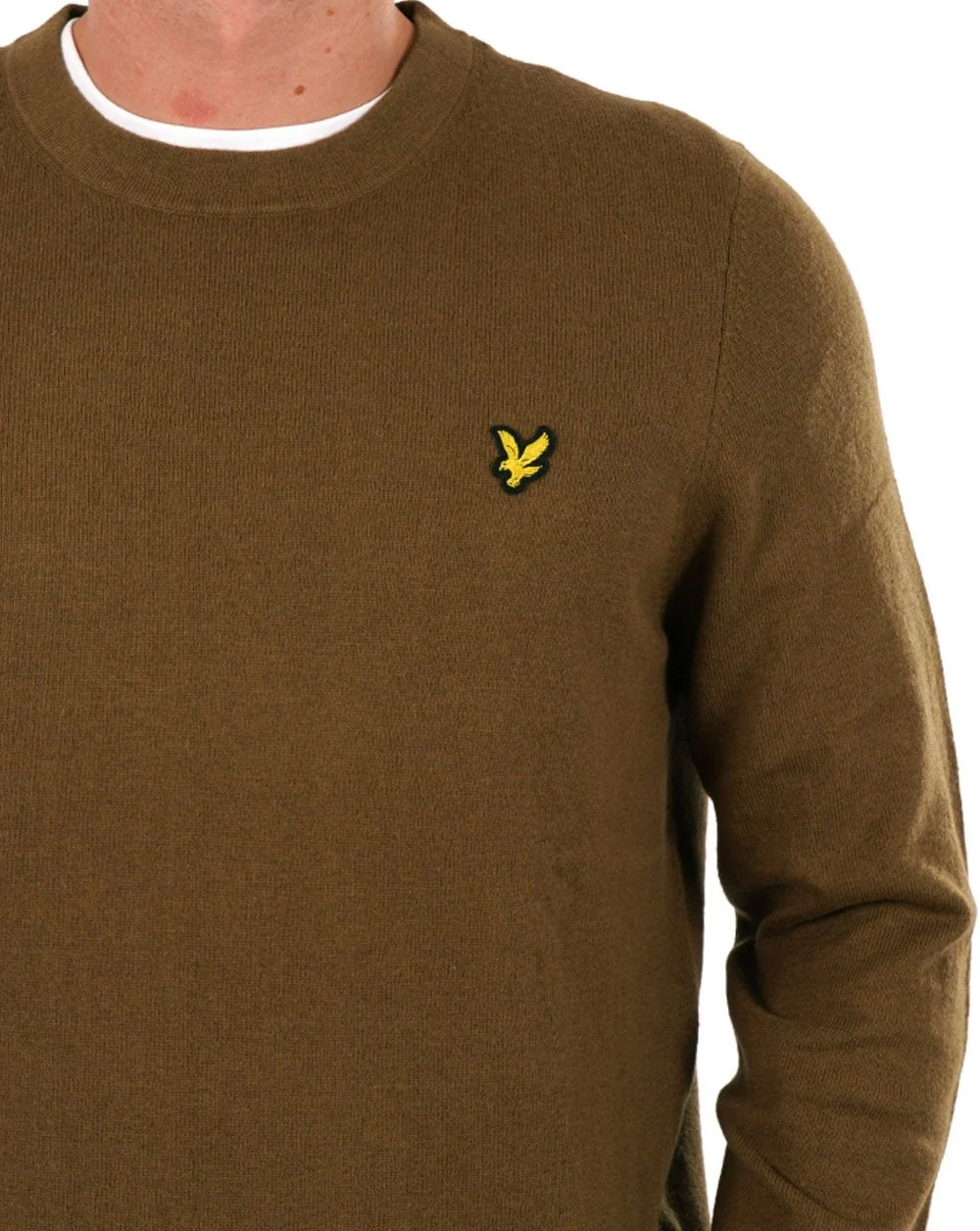 Lyle & Scott Merino Crew Jumper Wild Nettle - Image 2