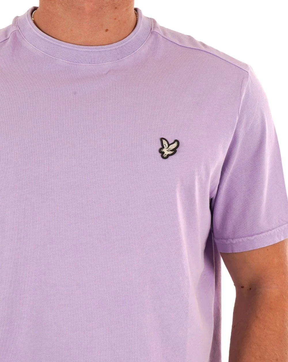 Lyle & Scott Natural Dye T Shirt Lavender - Image 2