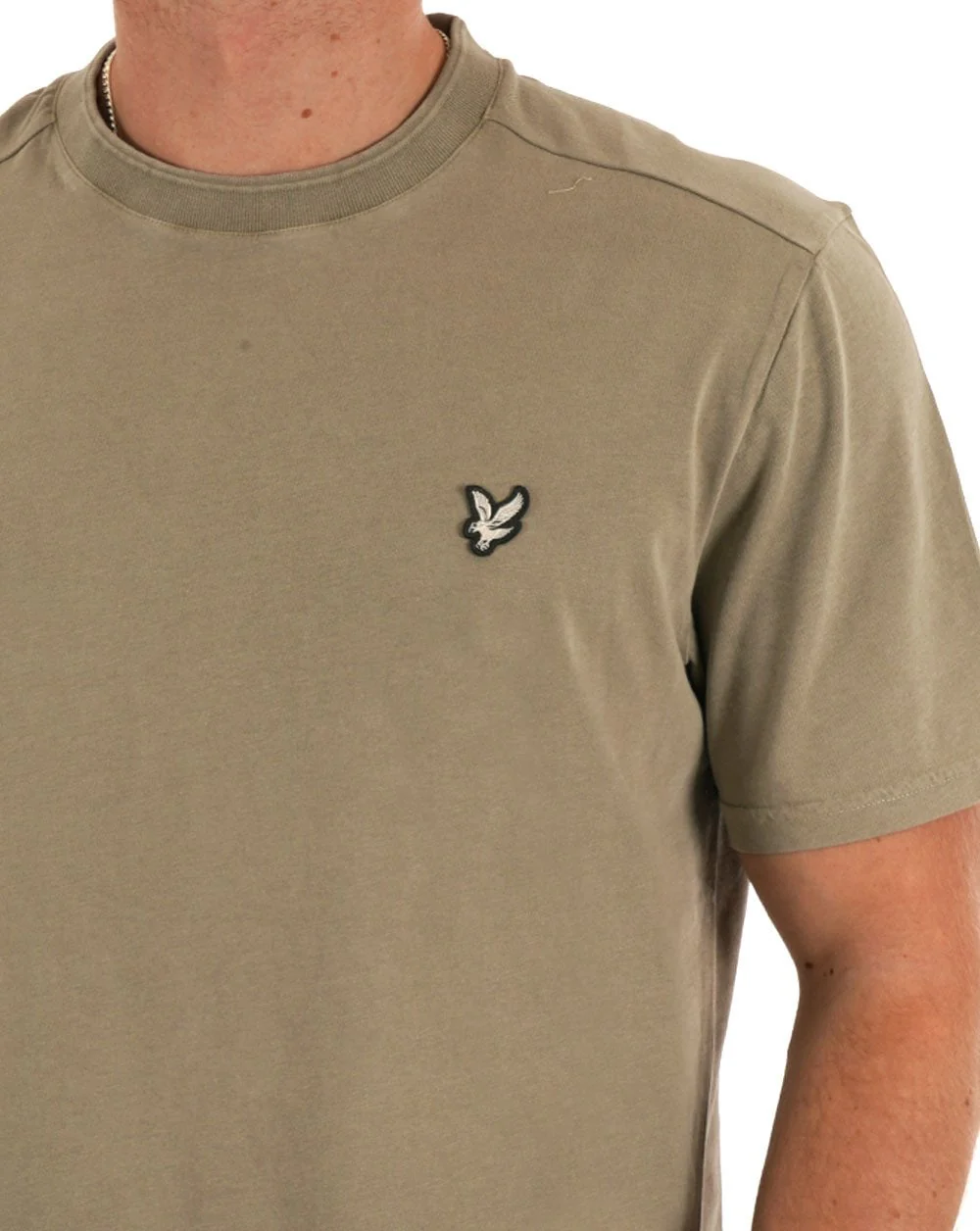 Lyle & Scott Natural Dye T Shirt Pale Grey - Image 2