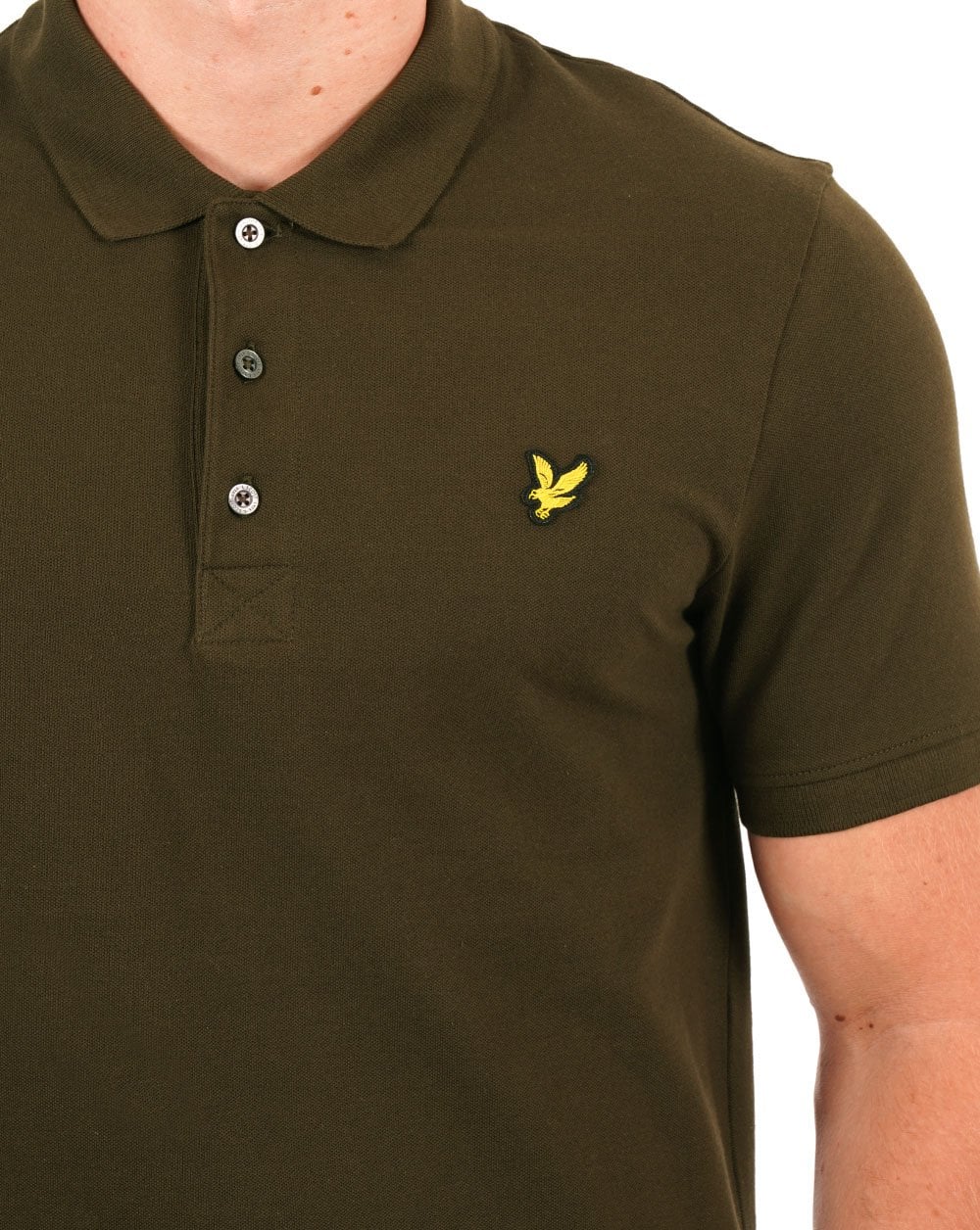Lyle & Scott Polo Shirt Dark Olive - Image 2