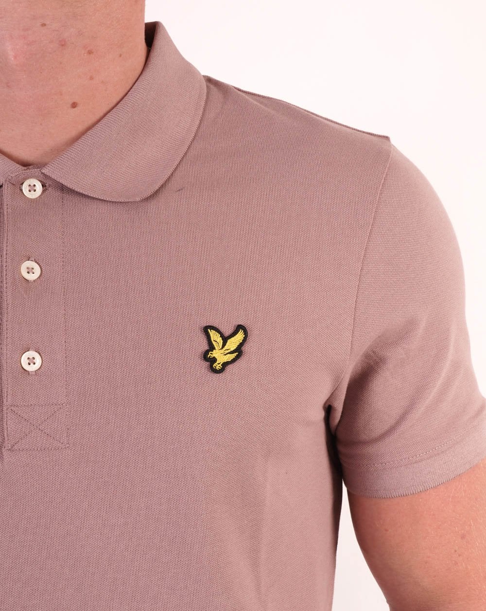 Lyle & Scott Polo Shirt Dusky Pink - Image 2