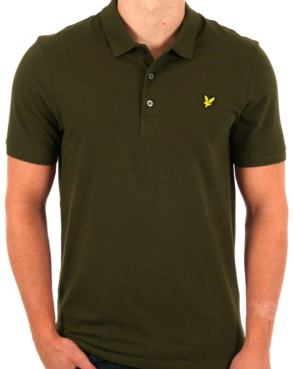 Lyle & Scott Polo Shirt Olive - Image 3
