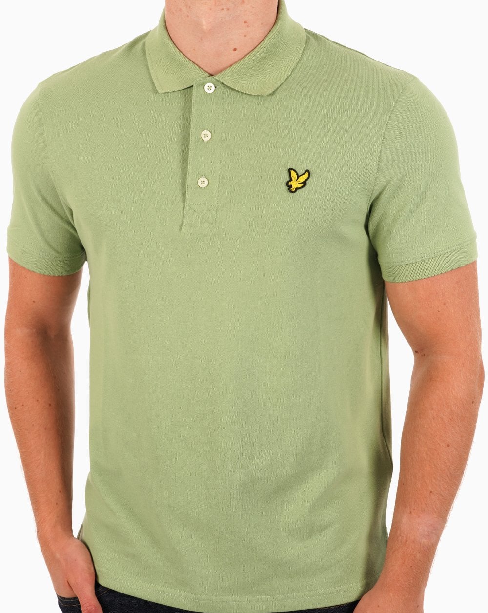 Lyle & Scott Polo Shirt Soft Green - Image 2