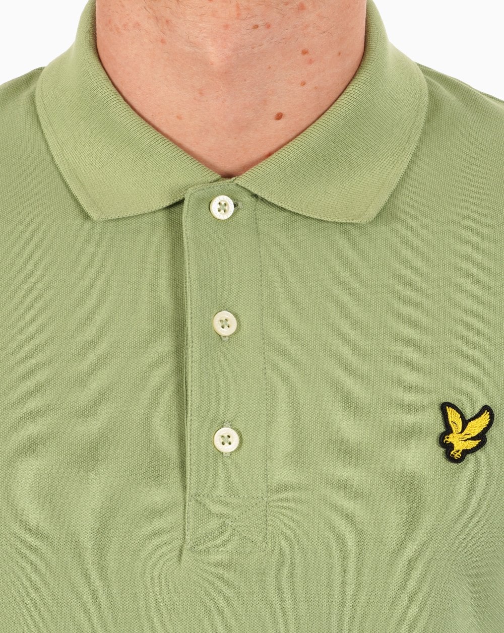 Lyle & Scott Polo Shirt Soft Green - Image 3