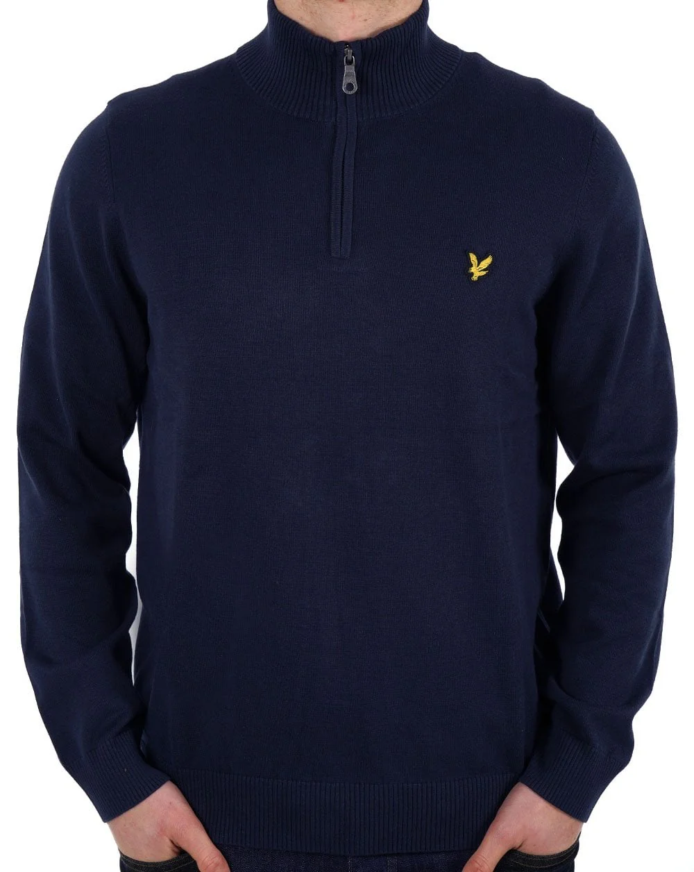 Lyle & Scott Quarter Zip Jumper Dark Navy