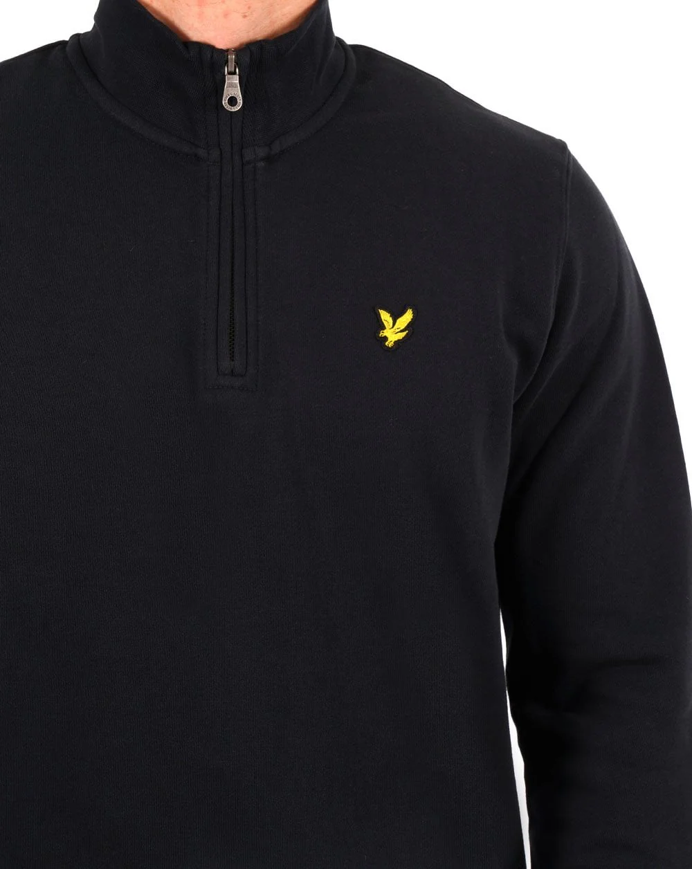 Lyle & Scott Quarter Zip Sweat Dark Navy - Image 3