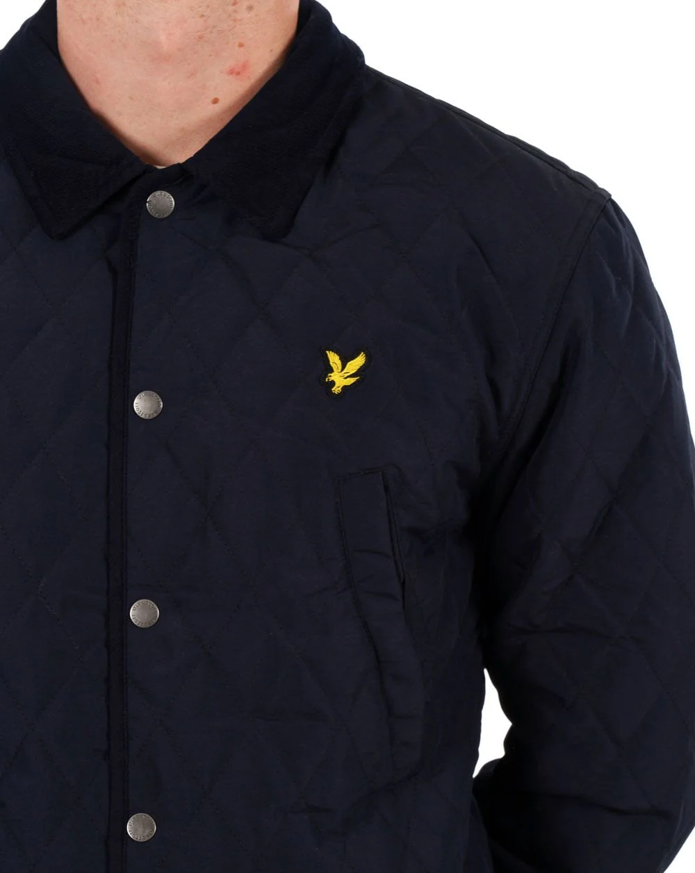 Lyle & Scott Quilted Jacket Navy - Image 2