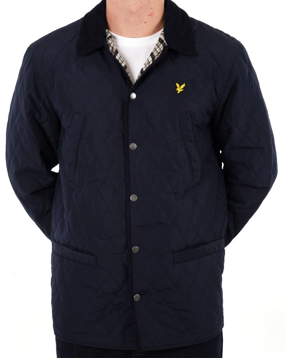 Lyle & Scott Quilted Jacket Navy - Image 3
