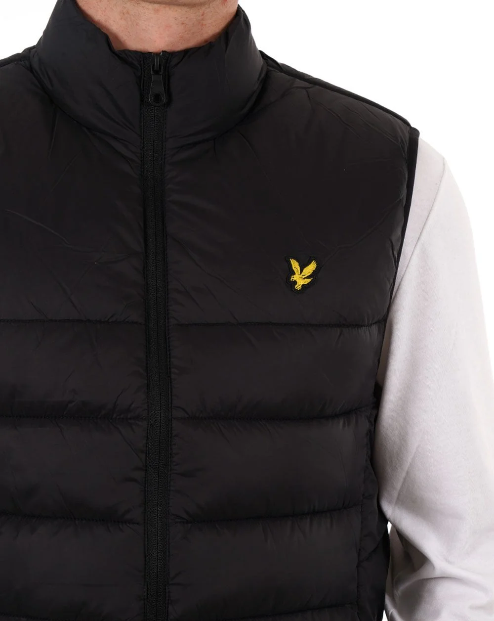 Lyle & Scott Wadded Gilet Black - Image 3