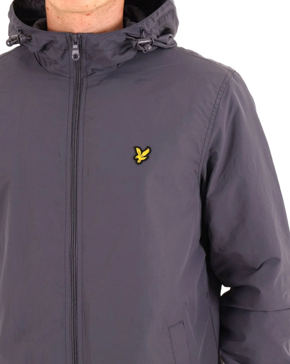 Lyle & Scott Zip Through Hooded Jacket Graystone - Image 2