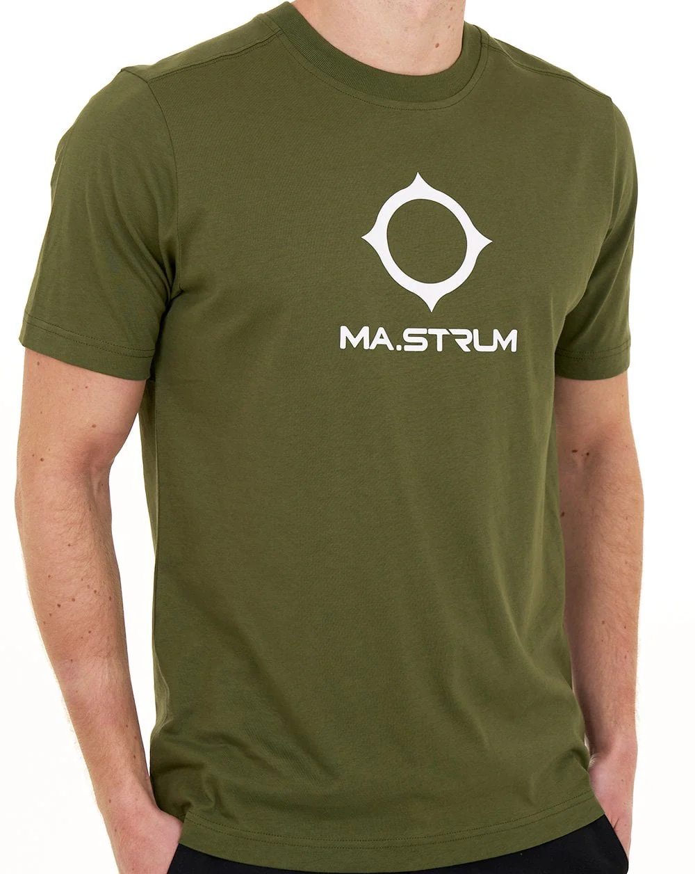 MA.STRUM Beam Logo T Shirt Bronze Green - Image 3