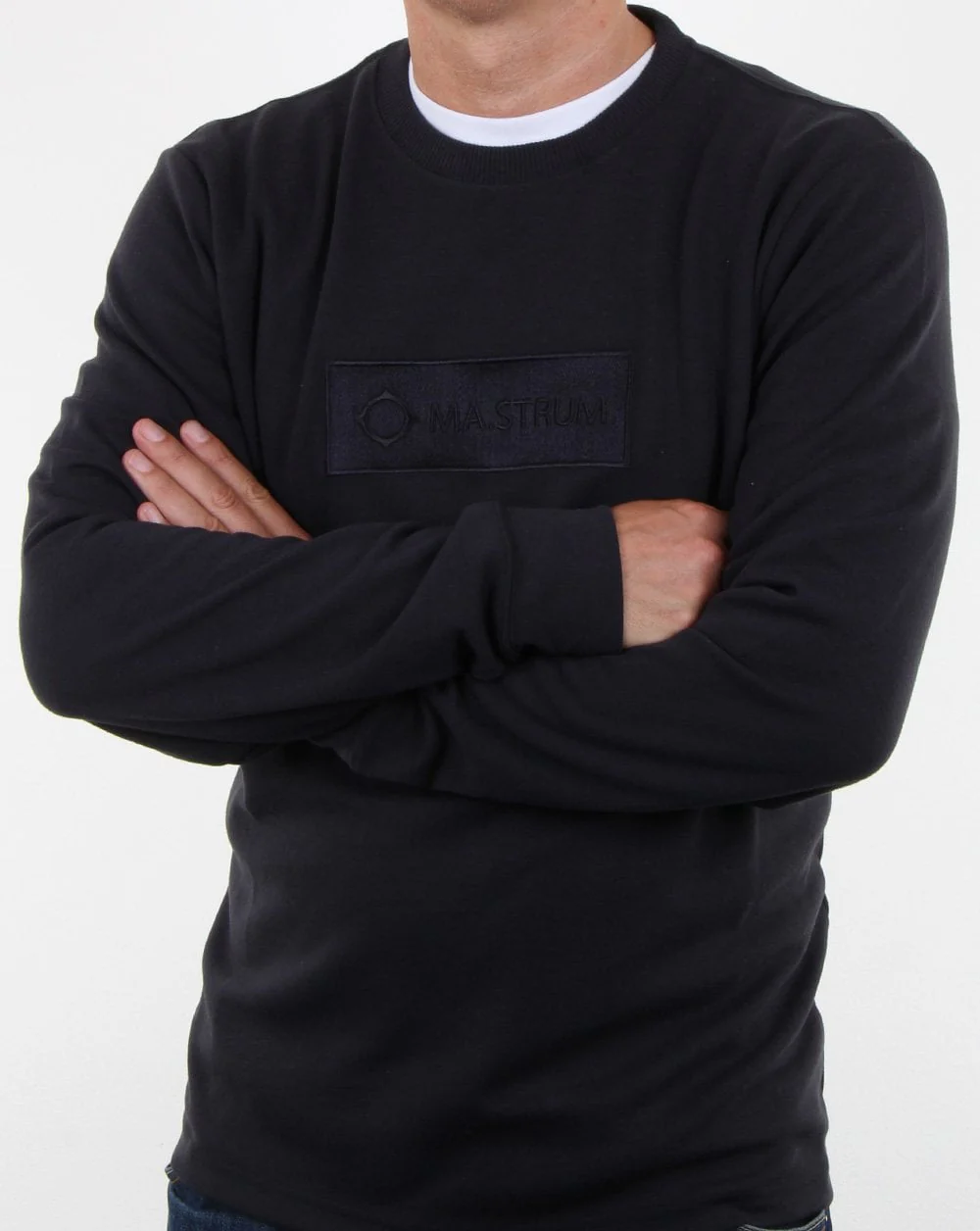 Ma.strum Box Logo Sweatshirt Dark Navy - Image 2