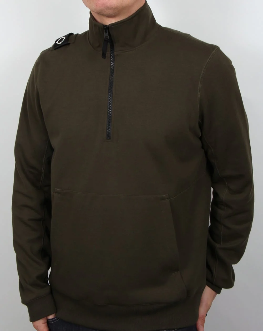 Ma.strum Chaffee Half Zip Sweatshirt Dark Olive