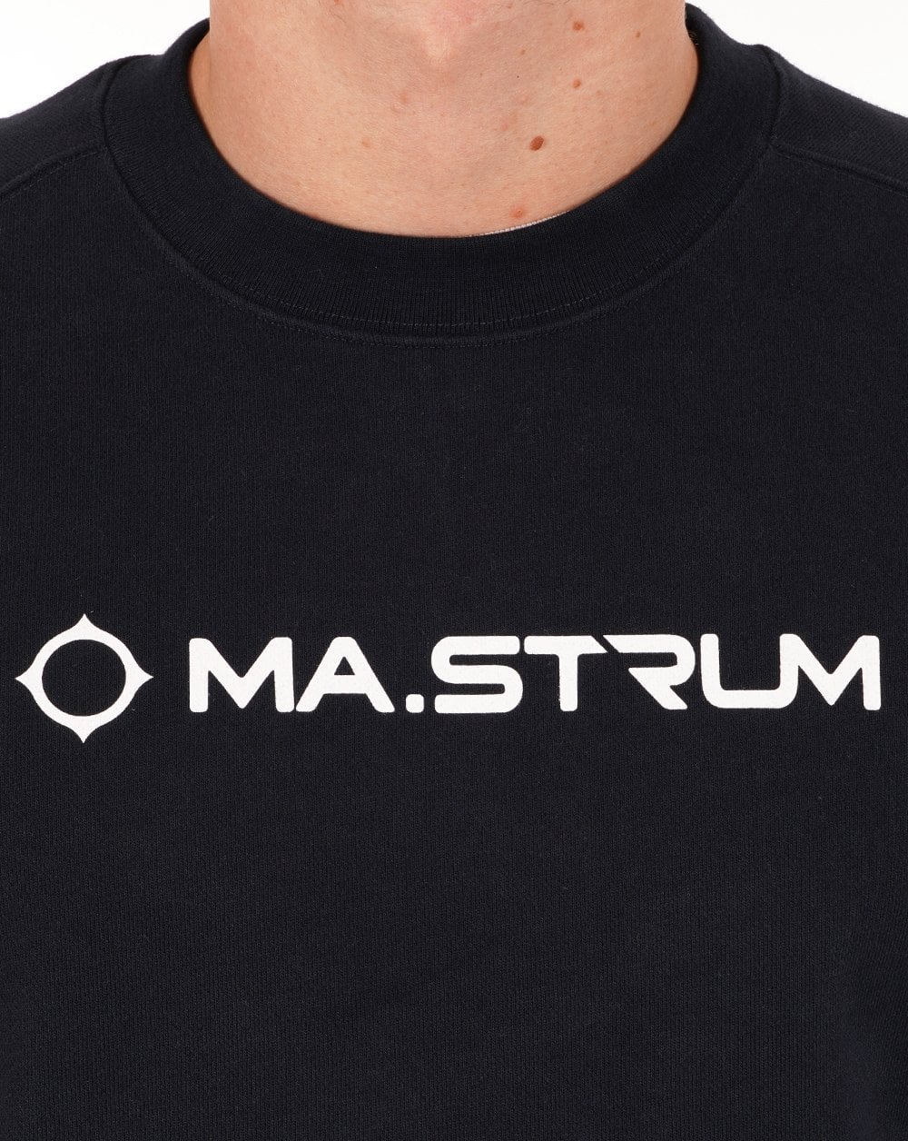 Ma.strum Chest Print Crew Sweat Ink Navy - Image 2
