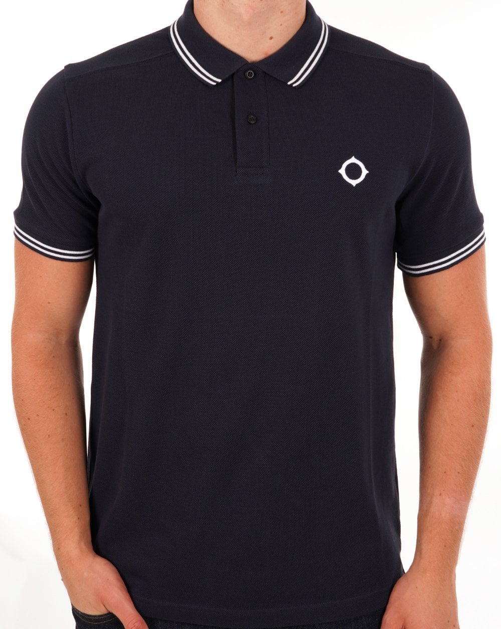 Ma.strum Double Tipped Polo Ink Navy - Image 3