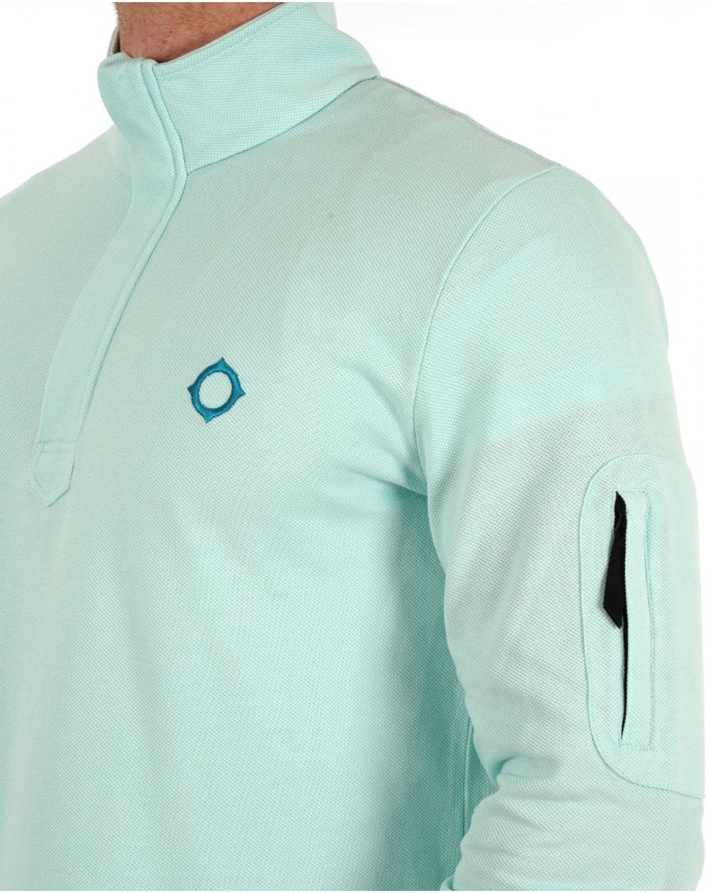 MA.STRUM Funnel Neck 1/2 Zip Iceberg - Image 2