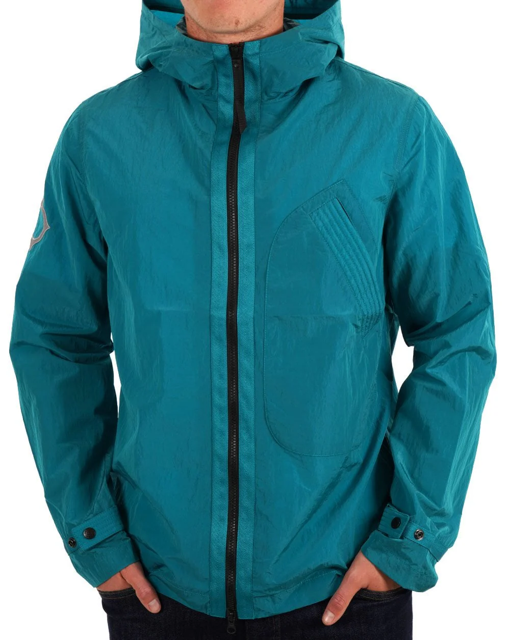 MA.STRUM Guard Hooded Jacket Lake Blue - Image 2