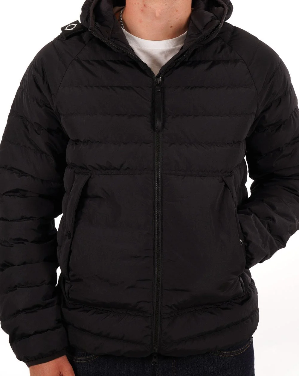 Ma.strum Hooded Down Jacket Black - Image 3