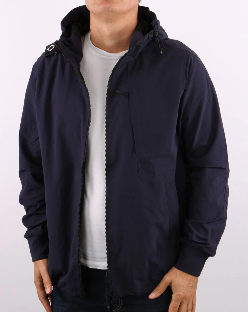 MA. STRUM Hooded Jacket Dark Navy - Image 4