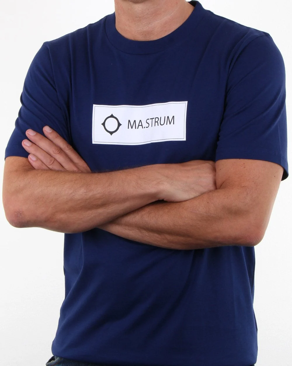 Ma.strum Icon Box Logo T-shirt Dark Indigo - Image 2
