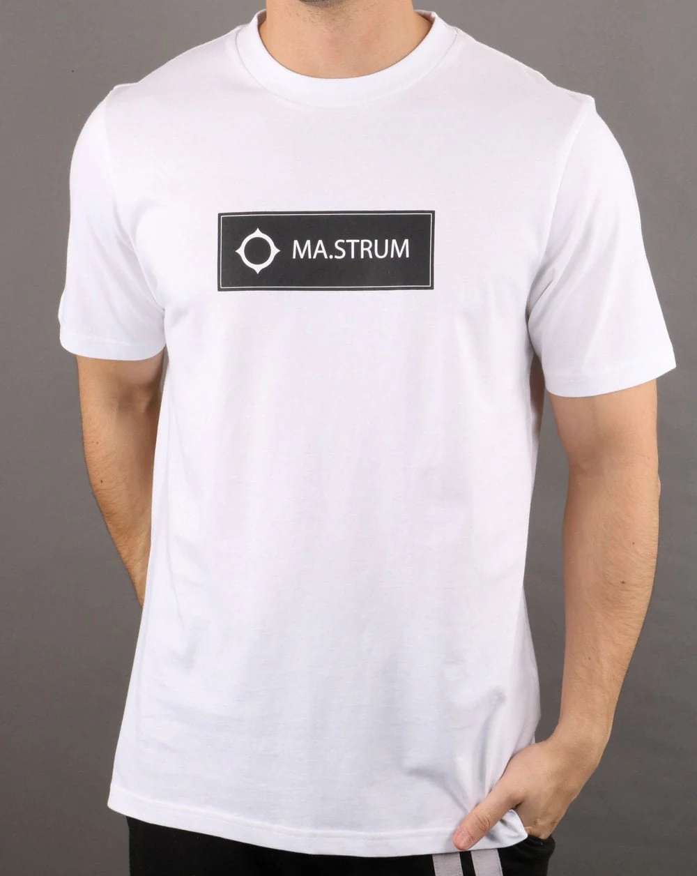 Ma.strum Icon Box Logo T-shirt Optic White - Image 2