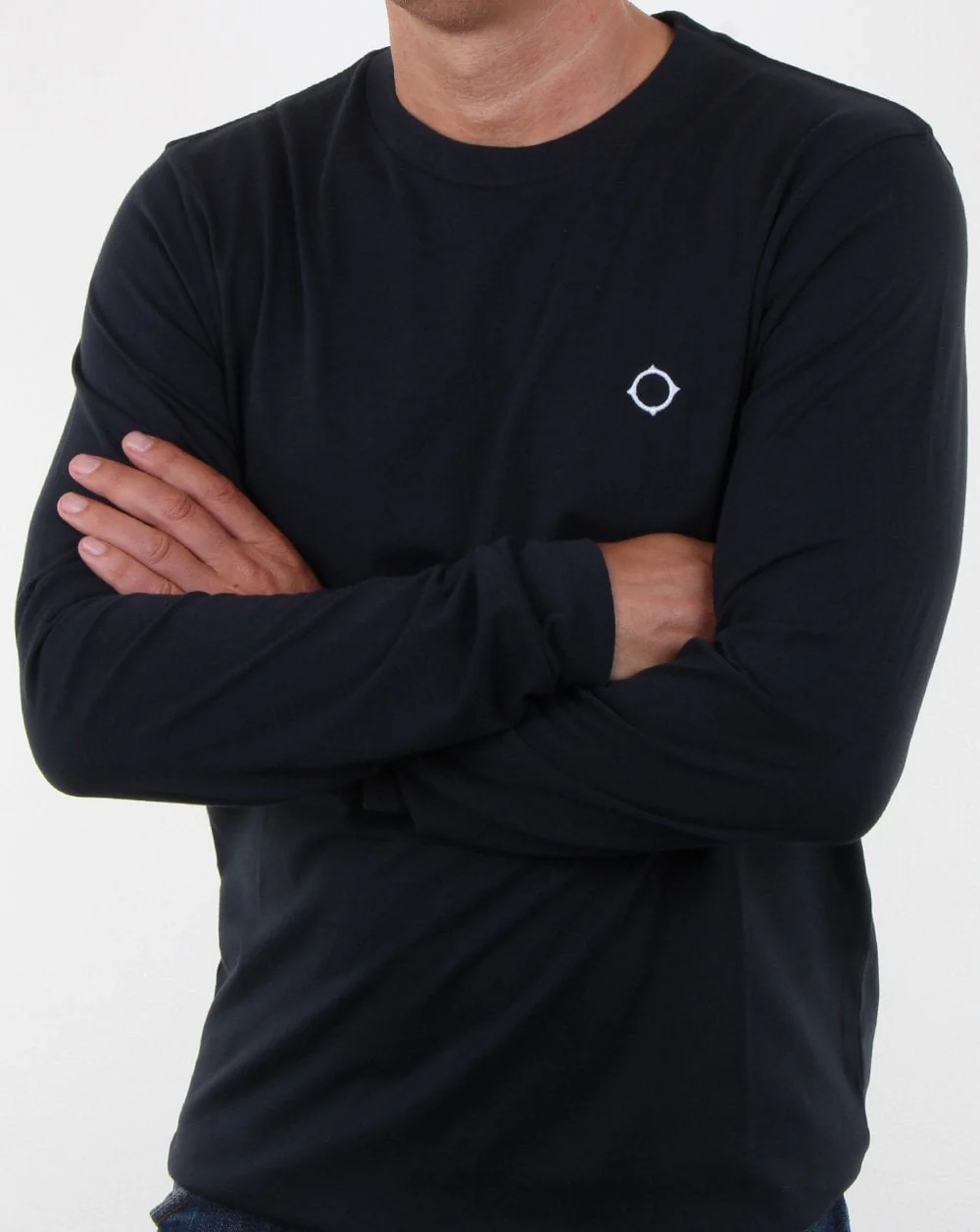Ma.strum L/s Icon T-shirt Dark Navy - Image 2