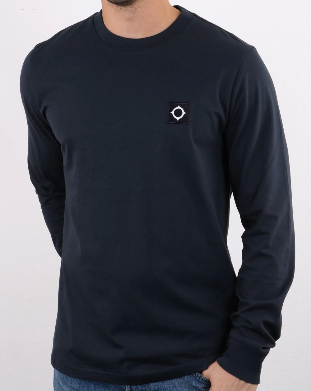 Ma.strum Ls Icon T Shirt Dark Navy - Image 2