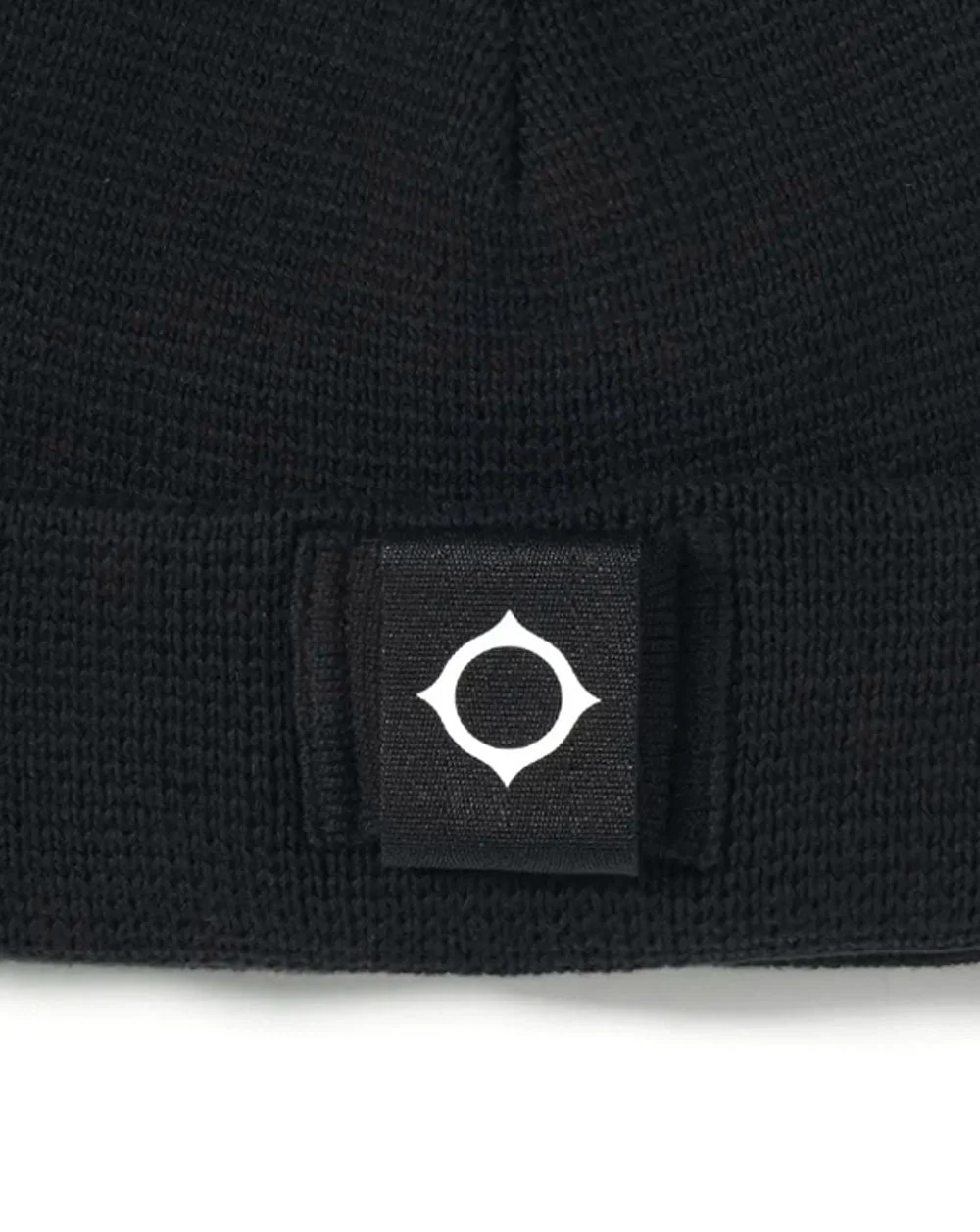 MA.STRUM Milano Knit Beanie Black - Image 2