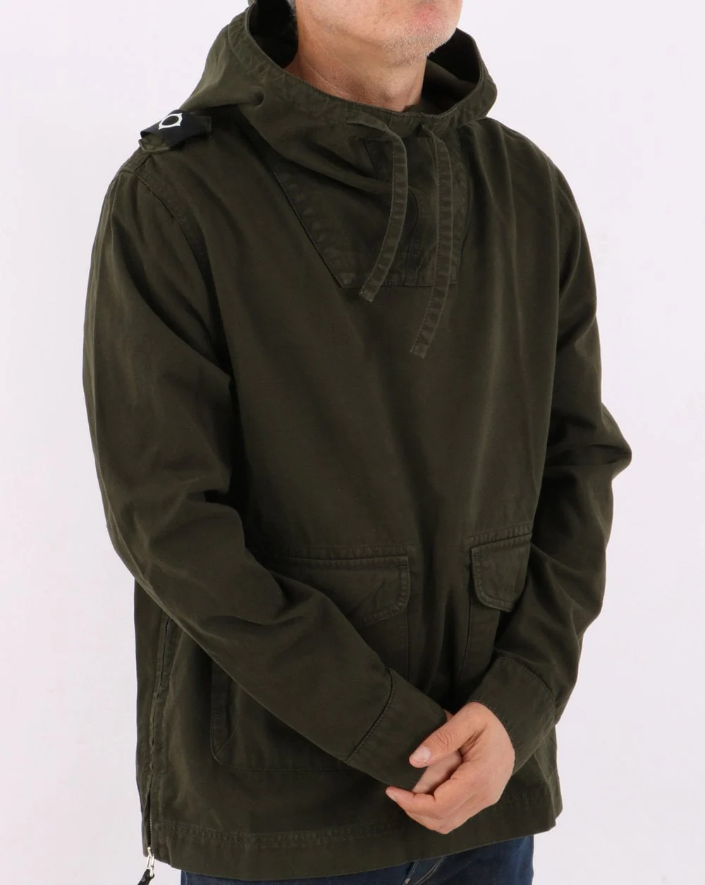 Ma.strum Overhead Hooded Smock Green - Image 3